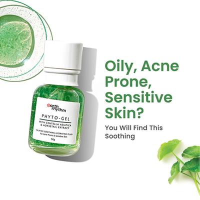 Earth Rhythm Phyto Gel With Centella Asiatica & Horsetail Extract 50ml - Face Gels