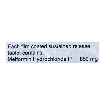 Glycomet SR 850mg Tablet 10'S - Diabetes-Ant