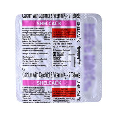 Shelcal K Tablet 15'S - Osteoporosis-Age