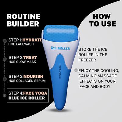 House of Beauty Ice Roller Blue For Dark Circles & Soothes Irritated & Pimpled Skin 1's - Derma Rollers