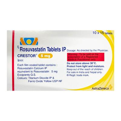 CRESTOR 5 Tablet 15's - High Cholesterol-Dys