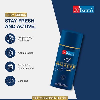Dr Batras Pro+Active Fresh Deodrant for Lasting Fragrance 150 ml - Deodorants/Roll-Ons