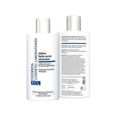 Fixderma Cosmetic Laboratories (FCL) Alpha Beta Acne Face Cleanser 200 ml - Face Wash & Cleansers