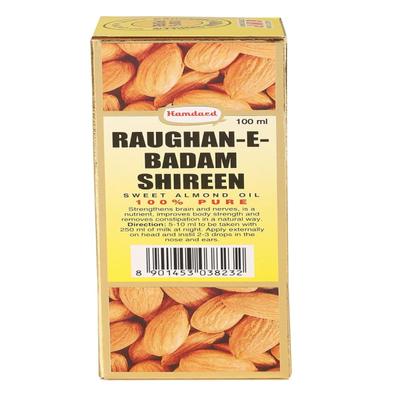 Hamdard Raughan-E- Badam Shireen Sweet Almond Oil 100 ml - Speciality Medicines