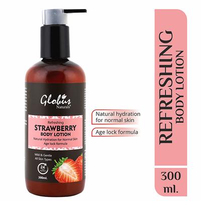 Globus Naturals Refreshing Strawberry Body Lotion 300 ml - Lotions & Creams