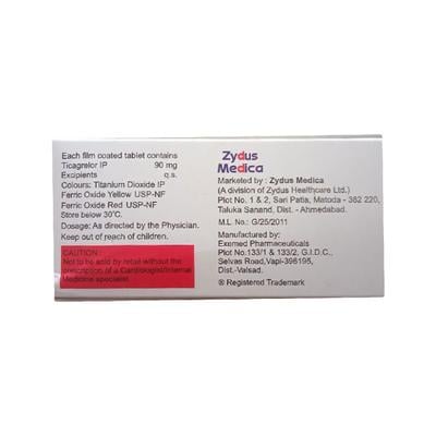TICUS 90mg Tablet 10's - Blood Clot-Ant