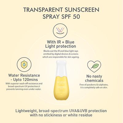 Dot & Key Transparent Sunscreen SPF 50 Spray - Green Tea & Mandarin 50 ml - Body Sunscreen