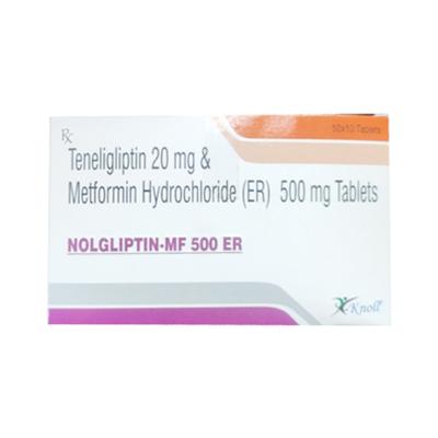 NOLGLIPTIN MF ER 500mg Tablet 10's - Diabetes-Ant