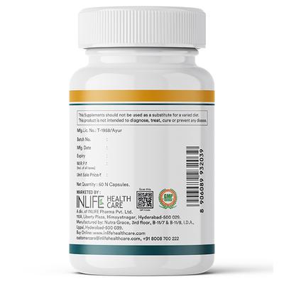 INLIFE Turmeric Ginger & Garlic Oil Veg Capsule 60's - Vitamin C