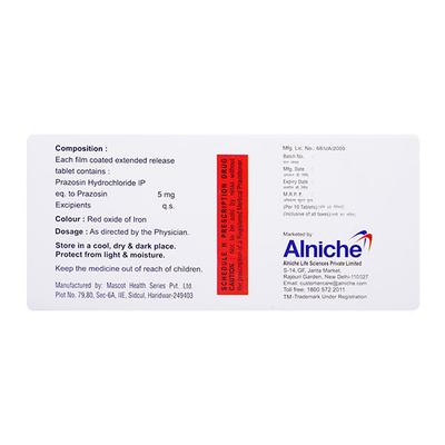 PRAZONIC XL 5 Tablet 10's - Hypertension-Per