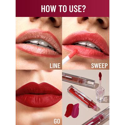 Swiss Beauty Stay On Matte Liquid Lipstick-Modest Red 2 gm - Liquid Lipsticks