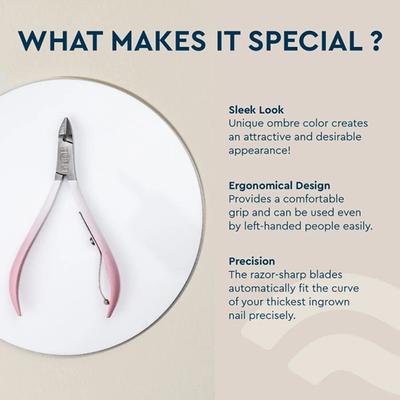 GUBB Nail Nipper Cuticle Cutter - Pink 60 gm - Nail Care