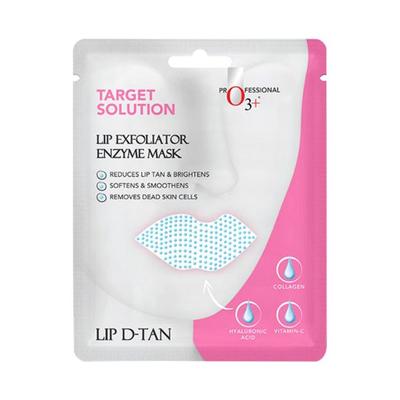 O3+ Lip Exfoliator Enzyme D-Tan Sheet Mask 5 gm - Lip Scrubs
