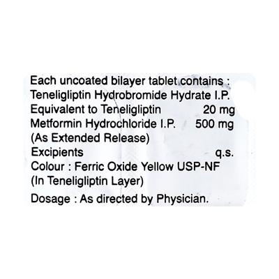 TENEPURE M 500 Tablet 15's - Diabetes-Ant