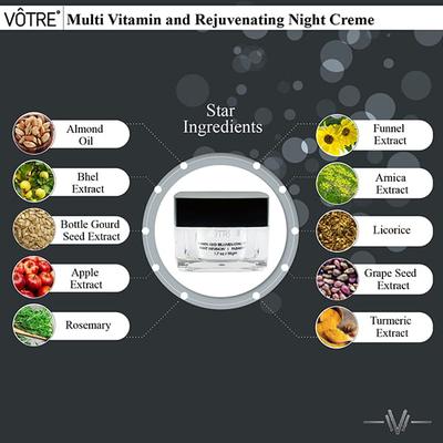 Votre Multi Vitamin & Rejuvenating Night Creme 50 gm - Face Moisturizers