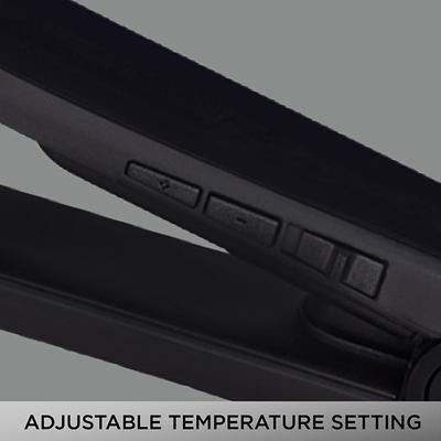 VEGA Keratin Glow Hair Straightener With Temperature Control and Ceramic Coated Long Floating Plates (VHSH-21) Black 1 gm - Straighteners