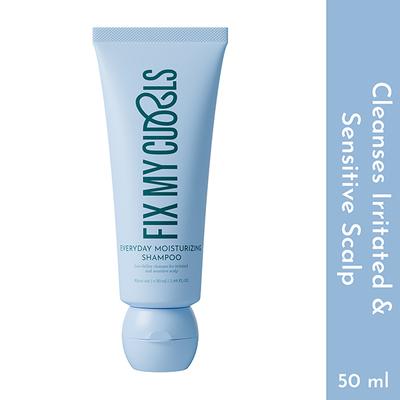 Fix My Curls Everyday Moisturizing Shampoo for Thick Curly, Wavy & Dry Hair Types 50 ml - Shampoos