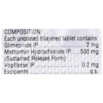 ZIGLIM MV 2 Tablet 10's - Diabetes-Ant