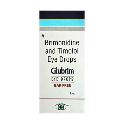 GLUBRIM BAK Free EYE DROPS 5ML - Glaucoma-Ant