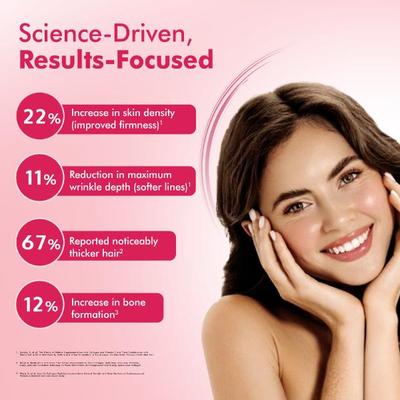 Dr. Morepen Skin Collagen Powder - Strawberry Watermelon 250 g - Hair & Skin