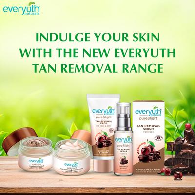 Everyuth Naturals Tan Removal Scrub - Chocolate & Cherry 50 gm - Face Scrubs