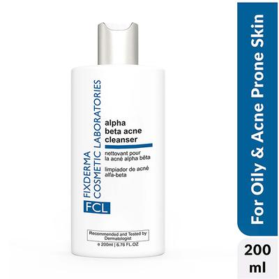 Fixderma Cosmetic Laboratories (FCL) Alpha Beta Acne Face Cleanser 200 ml - Face Wash & Cleansers