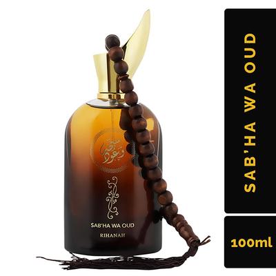 RIHANAH Sab'ha Wa Oud Eau De Parfum for Men 100 ml - Men Perfumes (Edt/Edp)