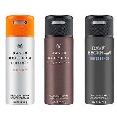 David Beckham Instinct Sport + Signature + Essence Deo Combo Set - Pack of 3 450 ml - Deodorants/Roll-Ons