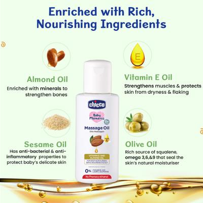 Chicco Baby Moments Massage Oil 100 ml - Creams, Lotions & Oils