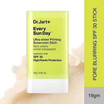 Dr.Jart+ Every Sun Day Ultra-Sheer Priming Sunscreen Stick SPF 30 with Hyaluronic Acid 19 gm - Face Sunscreen