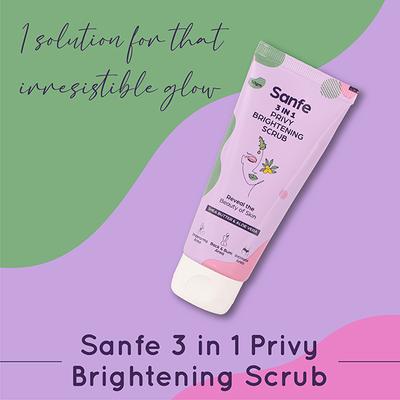 Sanfe 3 in 1 Brightening Scrub 50 gm - Scrubs & Exfoliants