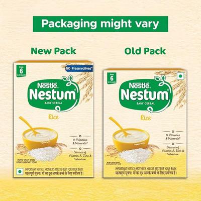 Nestle Nestum Stage 1 (6-24 Months) Powder 300 gm - Rice (Refill Pack) - Baby And Infant Supplements