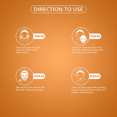 Gemblue Biocare Orange Facial Mask Sheet 20 ml - Sheet Masks