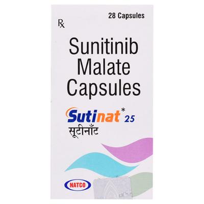 SUTINAT 25 Capsule 28's - Cancer Oncology-Tar