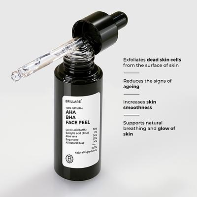 Brillare AHA BHA Face Peel For Smoother, Blemish-free Skin 30 ml - Scrubs & Exfoliants