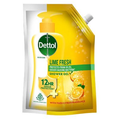 Dettol Lime Fresh Shower Gel (Refill Pack) 450 ml - Shower Gels & Body Wash