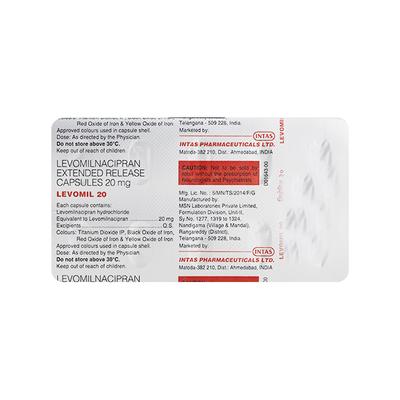 LEVOMIL 20 Capsule 10's - Depression-Ant