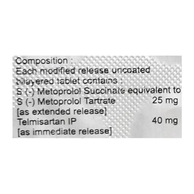 Metpure Tel 40mg Tablet 10'S - Hypertension-Bet