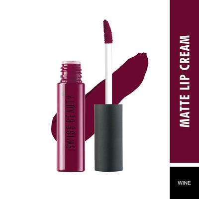 Swiss Beauty Soft Matte Liquid Lipstick - (Wine) 6 ml - Liquid Lipsticks