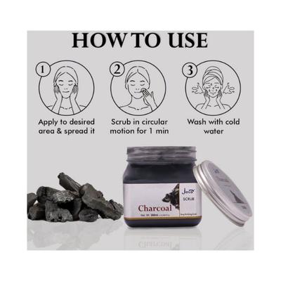 Jeva Charcoal Deep Purifying Scrub 380 ml - Scrubs & Exfoliants