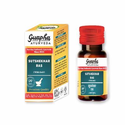 Guapha Ayurveda Sutshekhar Ras (with Gold) Tablet 30's - Speciality Medicines