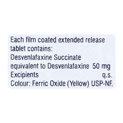 D Veniz 50mg Tablet 10'S - Depression-Ant