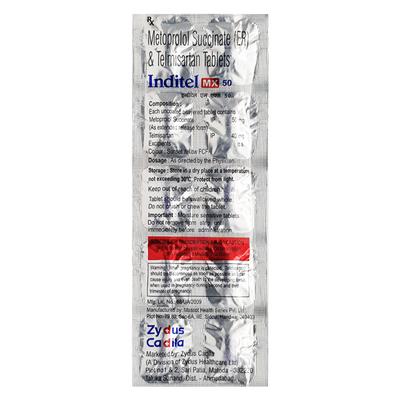 Inditel MX 50mg Tablet 10'S - Hypertension-Ang