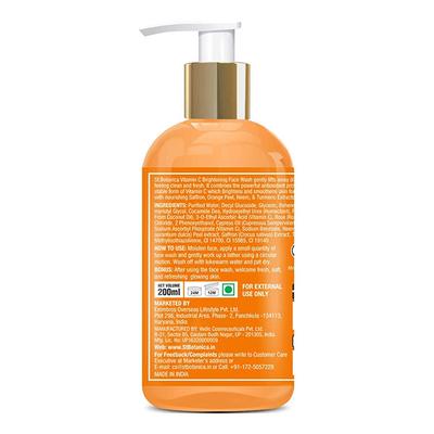 Stbotanica Vitamin C Face Wash - With Lemon, Turmeric, Neem And Kashmiri Saffron - No Parabens, Sulphate, Silicones 200 ml - Scrubs & Exfoliants