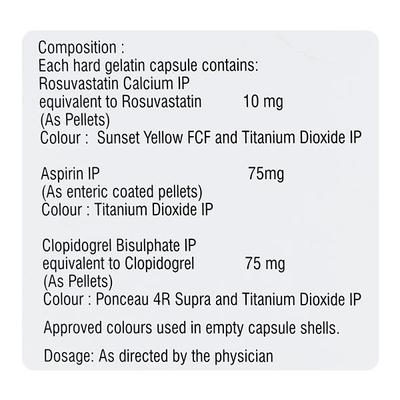 Rozustat Gold 10mg Capsule 10'S - High Cholesterol-Dys