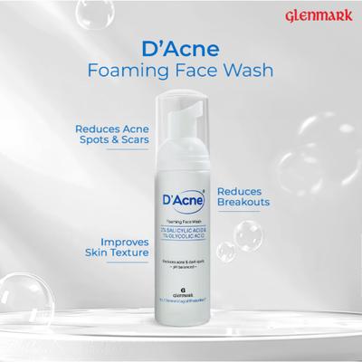 D Acne Foaming Face Wash Foam 60ml - Face Wash & Cleansers