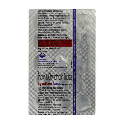 LYSOFLAM FORTE Tablet 15's - Pain relief-Nsa