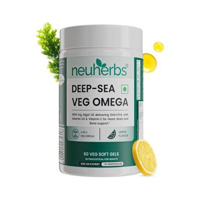 Neuherbs Deep-Sea Veg Omega Softgels 60's - Omega Fish Oil Fatty Acids