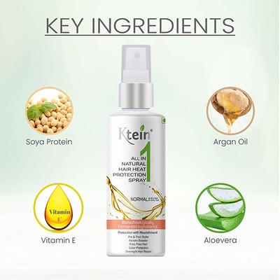 Ktein Natural All In One Hair Heat Protection Spray 100ml 1's - Hair Sprays & Mists