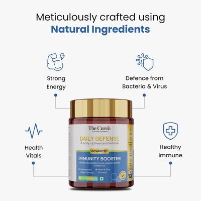 The Curen Daily Defense Advanced Immunity Booster Veg Capsule 60's - Vitamin C